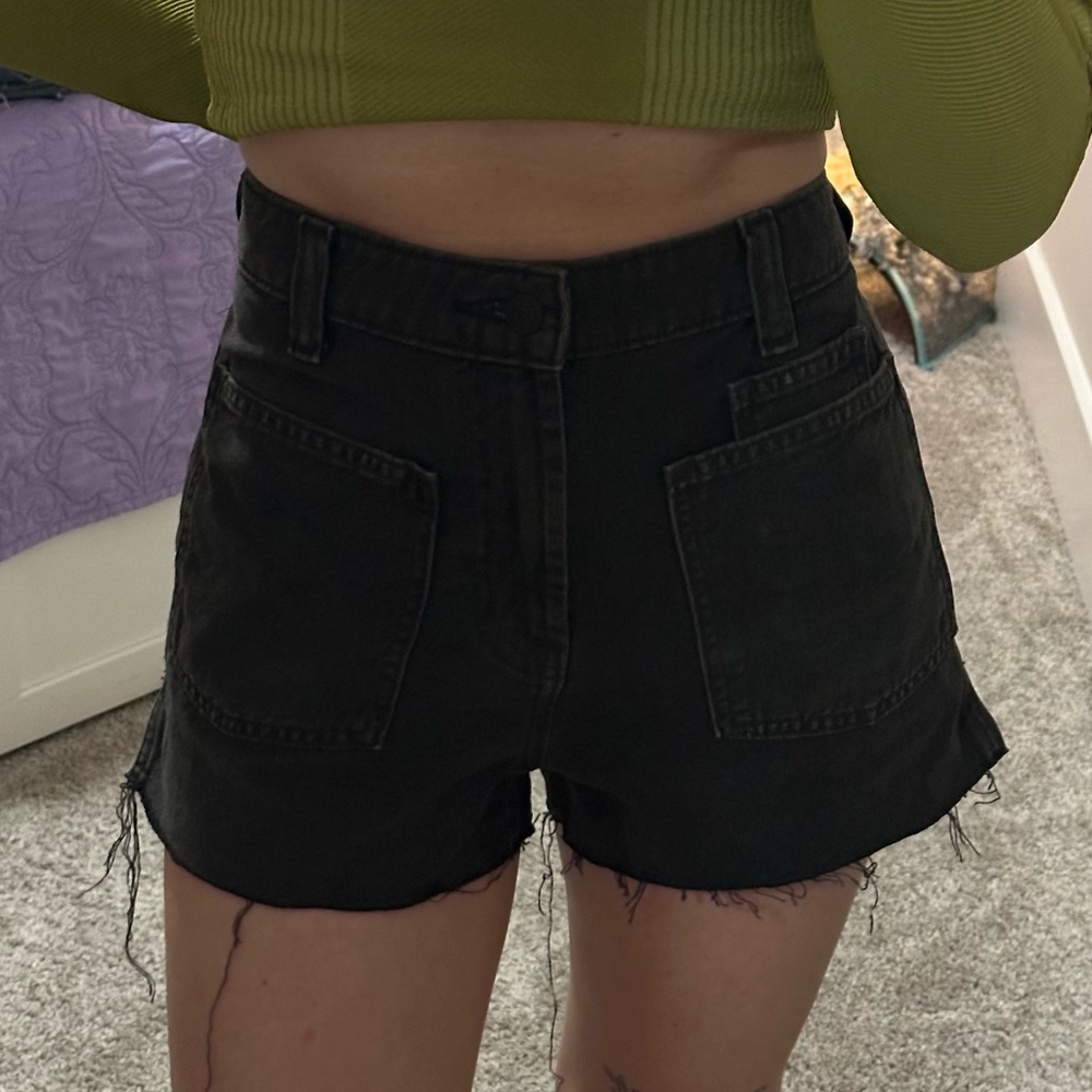 Free People We the Free High Waisted Black Shorts